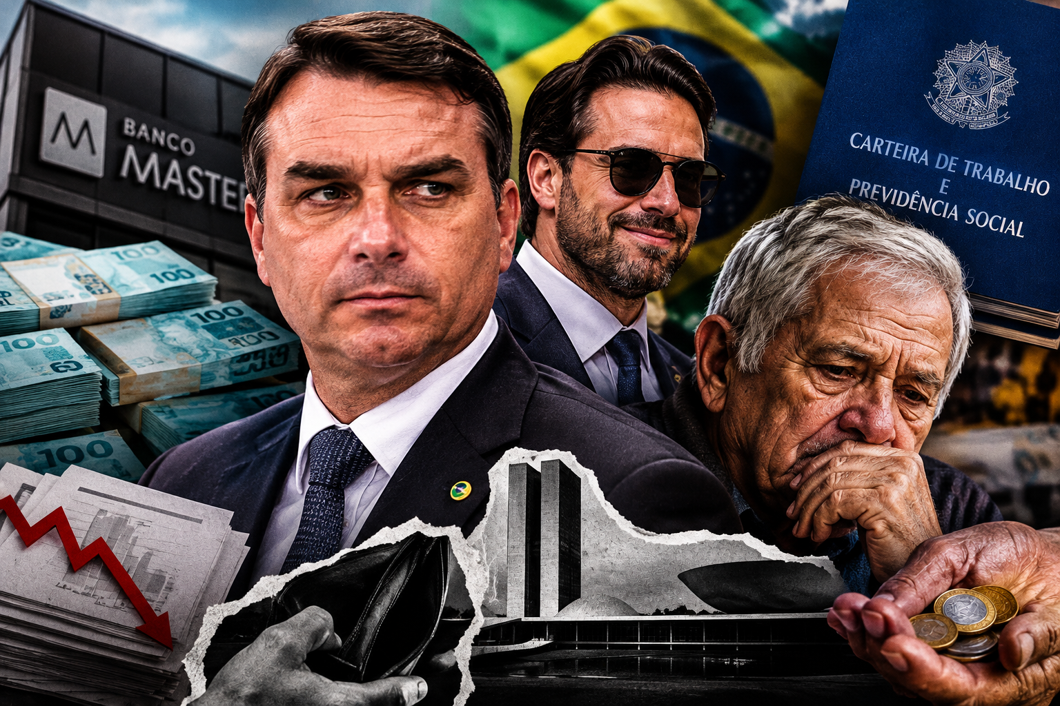 APOSENTADORIA NA MIRA, VORCARO NO FUXICO! FLÁVIO PROMETE REAJUSTE, MAS O PASSADO DO “AMIGÃO” COMPLICA O DISCURSO