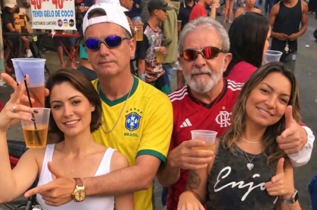 FAKE: Imagem de Lula e Bolsonaro em bailão foi manipulada por I.A aponta especialista